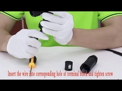 Y Tipi 3 Kanal 2 3 4 5 Pin Su Geçirmez Elektrik Konnektörleri Ip68 250v 16 ~ 24a