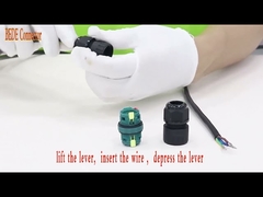 2 Kanal M25 Su Geçirmez Kablo Konnektörleri 2 3 4 5 Pim 450V 40A