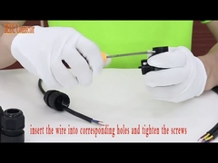 T Tipi 5 Pin Su Geçirmez Elektrik Konnektörleri Kablo Bağlantı Kutusu IP68 5 Pin