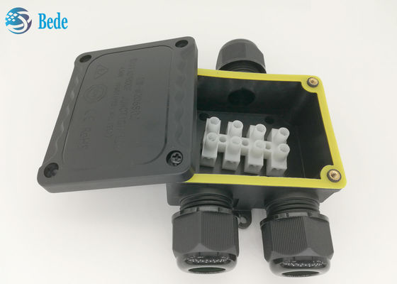 Y Tee Type Outdoor Wire IP68 Waterproof Junction Box With Terminal Blocks