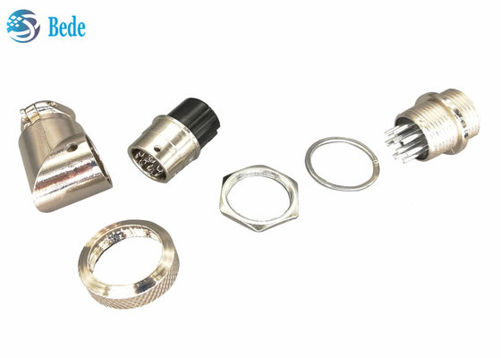 Aviation Connector Plug G×16 9 Pins Male And Female Sets L Type Silver Plated Plug