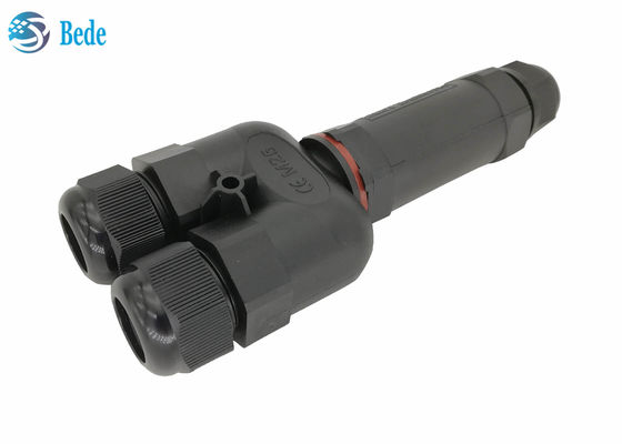 Y Tipi 3 Kanal 2 3 4 5 Pin Su Geçirmez Elektrik Konnektörleri Ip68 250v 16 ~ 24a