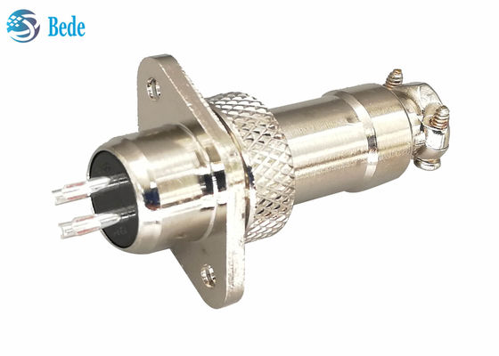 3A 200V GX12 M12 Havacılık Bağlantısı Plug ile Rhombus Flange Erkek ve Kadın Setleri