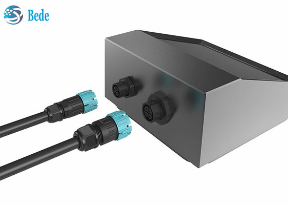 Kendinden Kilitli M19 Su Geçirmez Konnektör PA66 Malzeme Kablosu Panel Arka Montajına