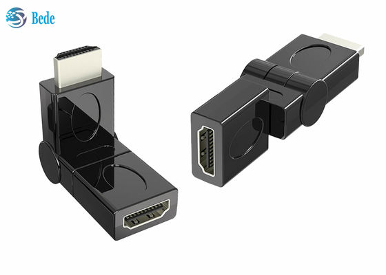Altın Kaplama HDMI Erkek - Dişi Döner Adaptör 90 180 270 360 Derece Döndürülebilir