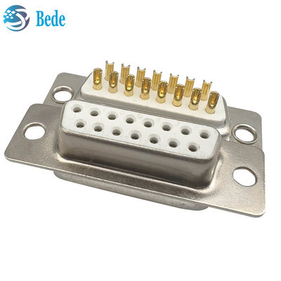 Birinci sınıf D-Sub 15 Dişi Konnektörler İzolasyon Direnci 5000 Megaohm Min Konnektör Stili D-SUB 15