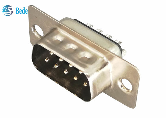 9 Pin Erkek DB9 Fişleri D Alt Konnektörler Kaynak Tipi CE RoHS