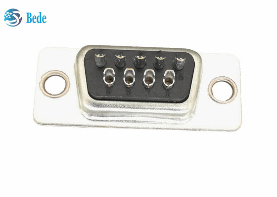 9 Pin Erkek DB9 Fişleri D Alt Konnektörler Kaynak Tipi CE RoHS