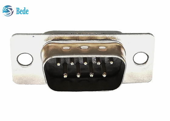 9 Pin Erkek DB9 Fişleri D Alt Konnektörler Kaynak Tipi CE RoHS