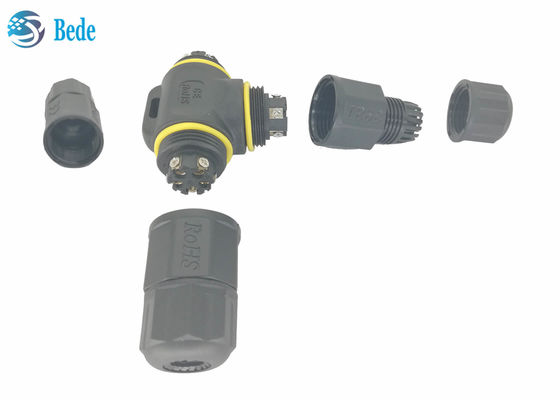 T Tipi 5 Pin Su Geçirmez Elektrik Konnektörleri Kablo Bağlantı Kutusu IP68 5 Pin