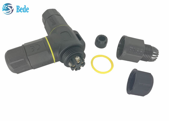 T Tipi 5 Pin Su Geçirmez Elektrik Konnektörleri Kablo Bağlantı Kutusu IP68 5 Pin