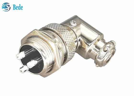 Çinko Alaşımlı Malzeme Gx16 3 Pin Konnektör Fiş ve Soket Kitleri Dirsek Konnektör