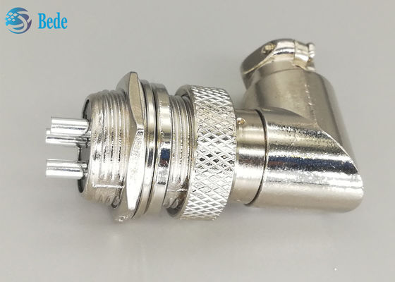 Çinko Alaşımlı Malzeme Gx16 3 Pin Konnektör Fiş ve Soket Kitleri Dirsek Konnektör