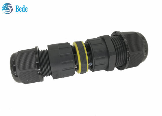 IP 68 Su Geçirmez Kablo Konnektörleri 3 Pin Çıkış 2~4 Telli Yüksek Gerilime ve Yüksek Akıma Dayanıklı