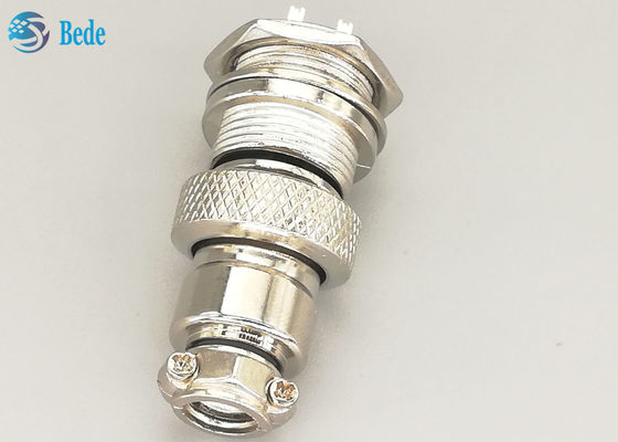 Erkek ve Dişi Gx16 6 Pin Konnektör Düz Gümüş Kaplama Fiş