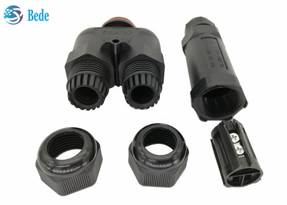 Y Tipi 3 Kanal 2 3 4 5 Pin Su Geçirmez Elektrik Konnektörleri Ip68 250v 16 ~ 24a