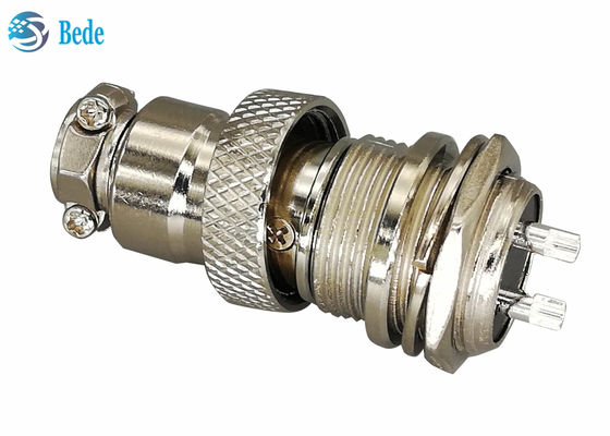 2 Pin 16MM Dairesel Gx16 Havacılık Bağlantı Paneli Montaj Bağlantı Erkek ve Kadın Setleri