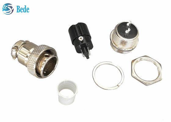 2 Pin 16MM Dairesel Gx16 Havacılık Bağlantı Paneli Montaj Bağlantı Erkek ve Kadın Setleri
