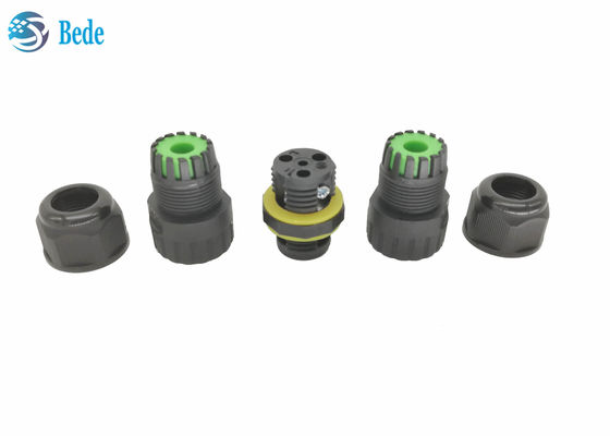 Underground IP68 Electrical Waterproof Cable Connectors 2 Channel  2~3 Pins M16 Outdoor