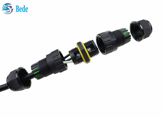 Ip68 M20 2 Pin Su Geçirmez Kablo Konnektörleri 3 4 5 6 Pin 2 Kutuplu Dış Mekan ve Su Altı Kullanımı İçin