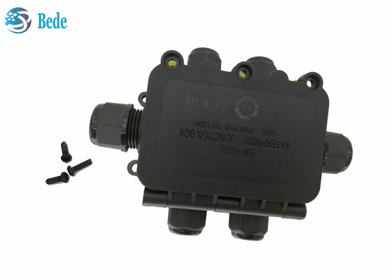 IP68 Su Geçirmez Bağlantı Kutusu Hava Koşullarına Dayanıklı Dış Mekan Kablo Bağlantı Kutusu 6 Kanal 450V