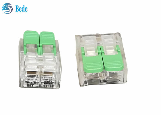 32A PC / PA66 İtmeli Tel Konnektörü Mandal Somunlu Tel Birleştirme Konnektörü 2 Yollu OJ262