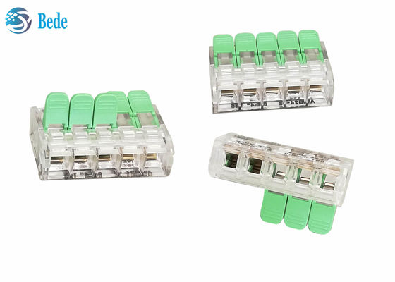 Spring Lever Quick Connect Terminal Block 5 Way  450V 32A OJ265