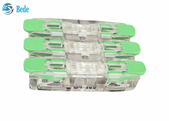 Evrensel Tel ve Kablo Hızlı Tel Konnektörü PA66 3 Giriş 3 Çıkış 450V