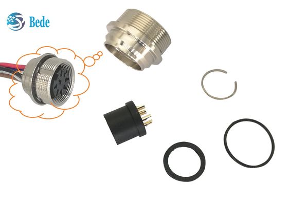 C485 Stil A3 AISG Konnektör Montaj Dişi Uç 8 Pin 5 Altın Kaplama Konnektör