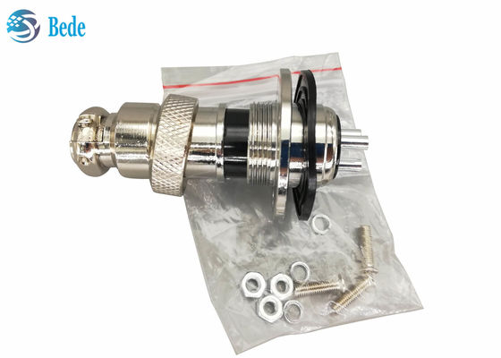 Circular Flange Gx20 Plug Male And Female Set Panel Mount Connector