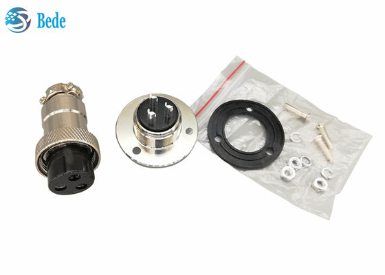 RoHS GX 20 Konnektörler 9 10 12 14 15 Pin Dairesel Flanşlı Erkek ve Dişi Set