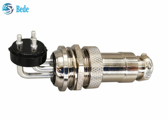 GX 20 2 3 4 Pin Havacılık Konnektörü Dirsek Erkek ve Düz Dişi Kitleri Panel Montaj Konnektörü