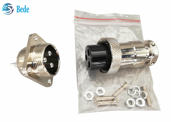 Panel Mount Circular 9 Pins - 2 Pin Aviation Connector GX20 With Square Flange M19 Male Female Set