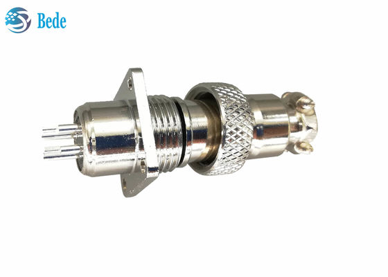 5 6 7 Pin M12 Çemberli Bağlantı Karesi Flange Erkek ve Kadın Setleri ile