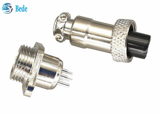 3A 200V GX12 M12 Havacılık Bağlantısı Plug ile Rhombus Flange Erkek ve Kadın Setleri