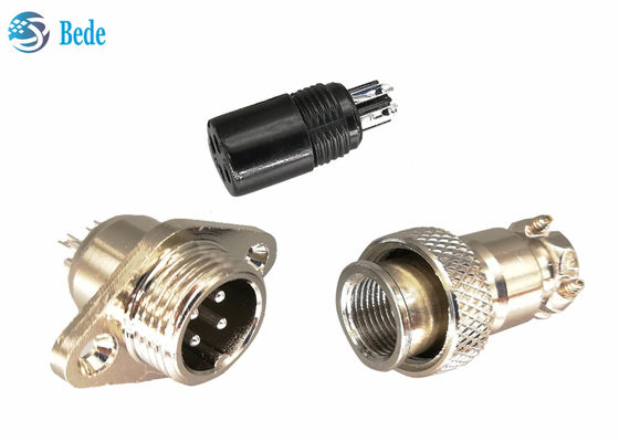 Rhombus Flange M12 3A 200V Military Circular Connectors 5 6 7 Pins