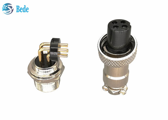 2 4 Pin Gx12 3 Pin Konnektör PCB Lehimleme 90 Derece Pin 3A 200V