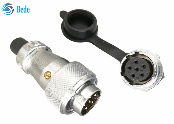 WS16 Panel Montajı 8 9 10 Pin Dairesel Bağlantı Toz Kapaklı PVC Yumuşak Plastik