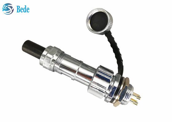 IP67 Waterproof GX12 Panel Mounting Connector Plug Set Female And Male  2~7pin 3A 200V