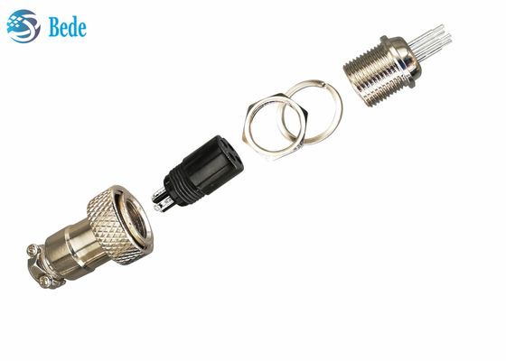 PCB Welding Model Gx12 Aviation Connector 2~7 Pin Panel Mount Connector 3A 200V