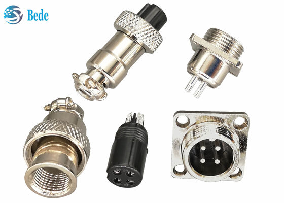 16 mm M16 Çemberli Bağlayıcılar Kare Flange 2 ~ 10 Pin 200V