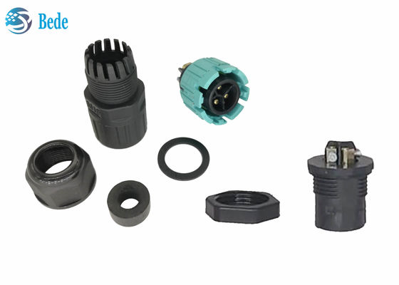 Kendinden Kilitli M19 Su Geçirmez Konnektör PA66 Malzeme Kablosu Panel Arka Montajına