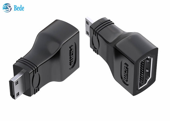 Altınla kaplanmış Mini HDMI To Standard HDMI Coupler 4K Kamera Camcorder için Uyumlu