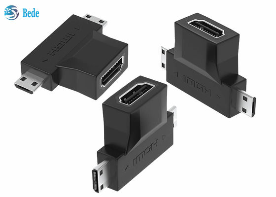 1080P Altın Kaplama 2 In 1 HDMI Repeater HDMI Bir Kadın HDMI Mikro Ve Mini
