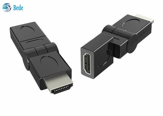 Altın Kaplama HDMI Erkek - Dişi Döner Adaptör 90 180 270 360 Derece Döndürülebilir