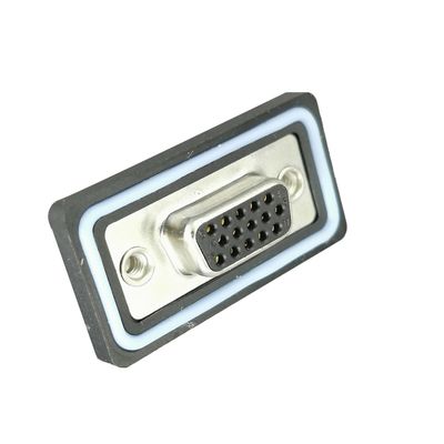 D-SUB 15PIN Dişi Konnektör 500V Gerilim Derecesi Elektronik Su Geçirmez Konnektör