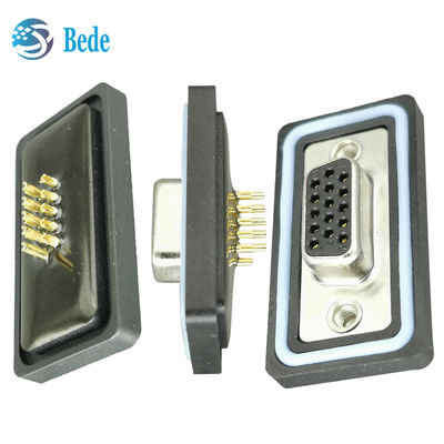 D-SUB 15PIN Dişi Konnektör 500V Gerilim Derecesi Elektronik Su Geçirmez Konnektör