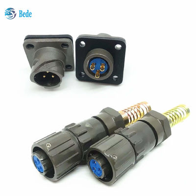 FQ 18 Serisi Su geçirmez Askeri Endüstri Bağlantıları 2~7Pin ve 12Pin
