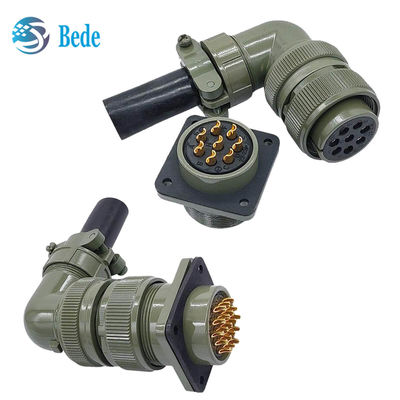 MIL-DTL-5015 Serisi Endüstriyel Dairesel Bağlantı MS3108A Dirseği Filmiş Bağlantı