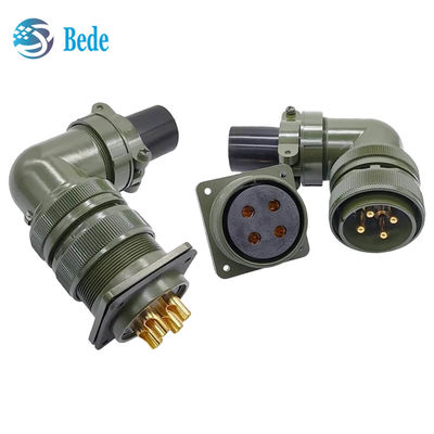 MIL-DTL-5015 Serisi Endüstriyel Dairesel Bağlantı MS3108A Dirseği Filmiş Bağlantı